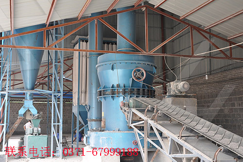 200目石灰石磨粉機生產線現場