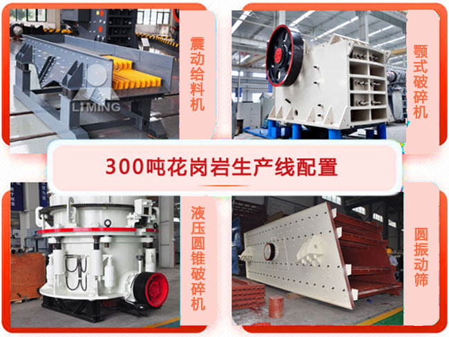 時產300噸花崗巖生產線設備配置 時產300噸花崗巖生產線設備配置