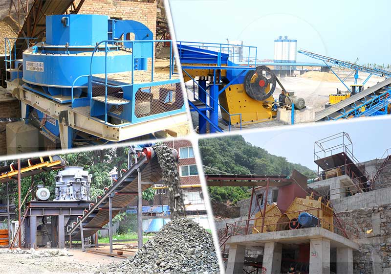 各種破碎設備加工現場