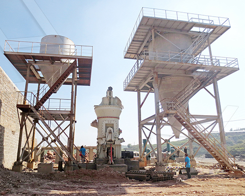 立式磨粉機生產線現場