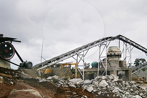 圓錐破碎機生產線現場