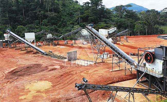 鍔式破碎機生產線現場實拍