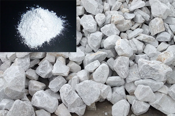 方解石礦石和加工成品對比圖 方解石礦石和加工成品對比圖