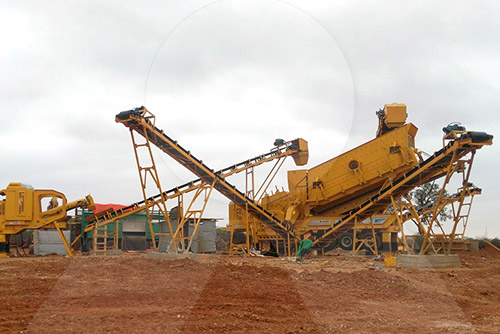 顎式破碎機生產線現場圖