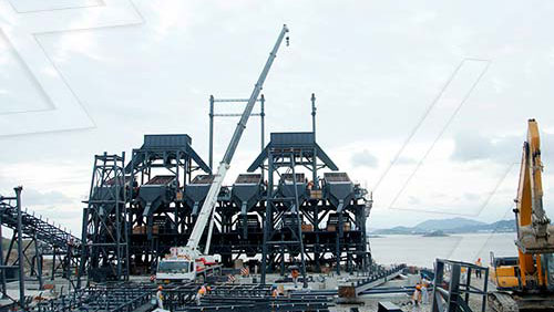 移動破碎站生產線現場案例