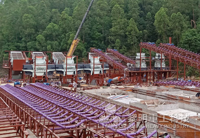 廣東云浮三臺6X制砂機安裝現場 廣東云浮三臺6X制砂機安裝現場