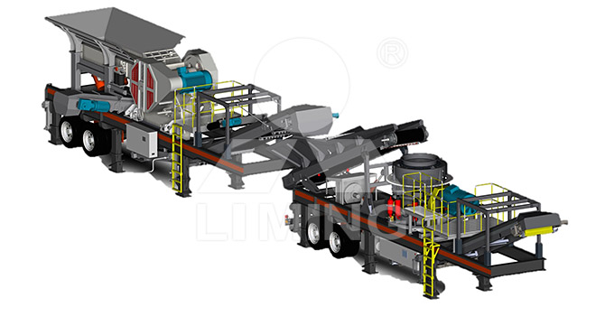 輝綠巖移動破碎機的工作原理