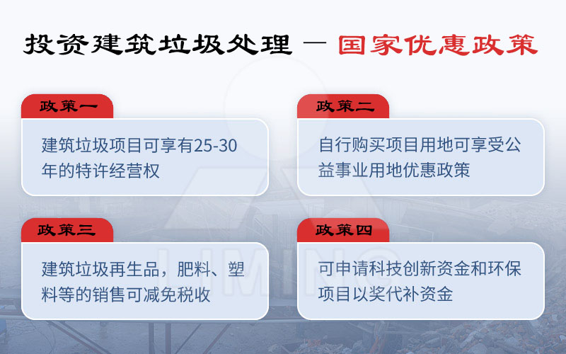 國家給予投資建筑垃圾用戶的優惠政策j