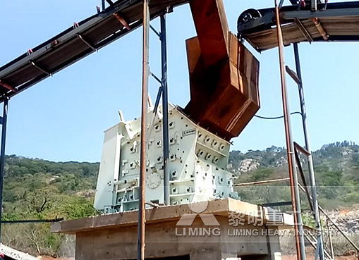 客戶來廠參觀 津巴布韋花崗巖破碎生產線