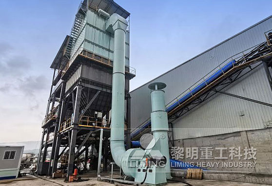 安徽時產200噸河卵石制砂線生產現場 時產120噸VU塔式制砂樓