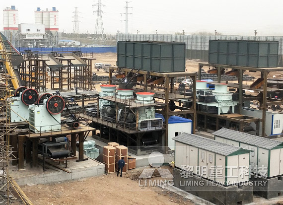 時產800噸凝灰巖砂石骨料生產線