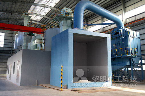 安徽客戶鵝卵石破碎生產(chǎn)線安裝中 時產(chǎn)5噸鋁電解塊磨粉生產(chǎn)線