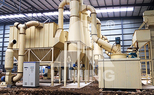 安徽客戶鵝卵石破碎生產線安裝中 浙江時產25噸超細磨粉生產線