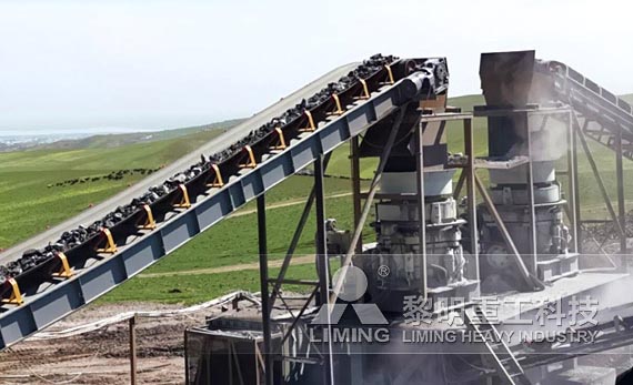 安徽時產(chǎn)200噸河卵石制砂線生產(chǎn)現(xiàn)場 時產(chǎn)500噸花崗巖破碎生產(chǎn)線