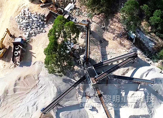 時產100噸花崗巖移動破碎站