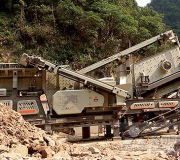 時產100噸石灰石移動破碎站