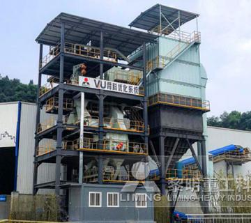 時產120噸VU塔式制砂樓生產線